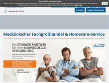 Tablet Screenshot of hauschild-homecare.de